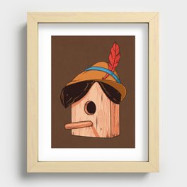 Woodpecker´s house Recessed Framed Print