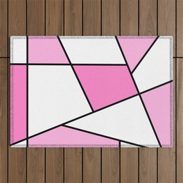 Geometric Pink 1 Outdoor Rug