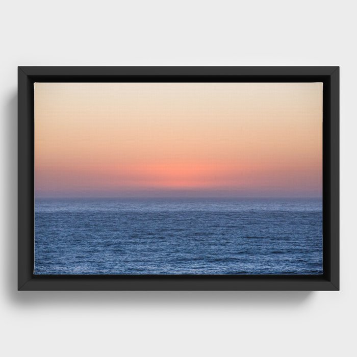 Gradient Sunset Framed Canvas