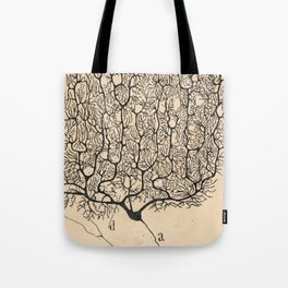 Neuron Drawing By Santiago Ramón Y Cajal Tote Bag