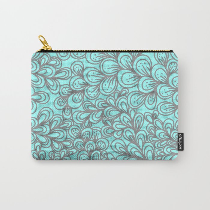 Zentangled ivy Carry-All Pouch