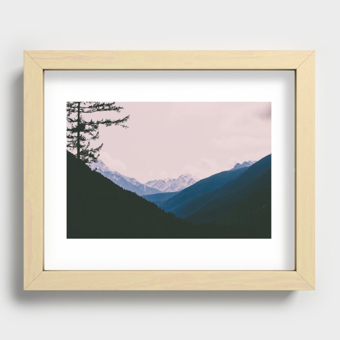 Mountain Layers Recessed Framed Print