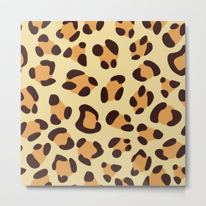 Leopard Skin Print Metal Print