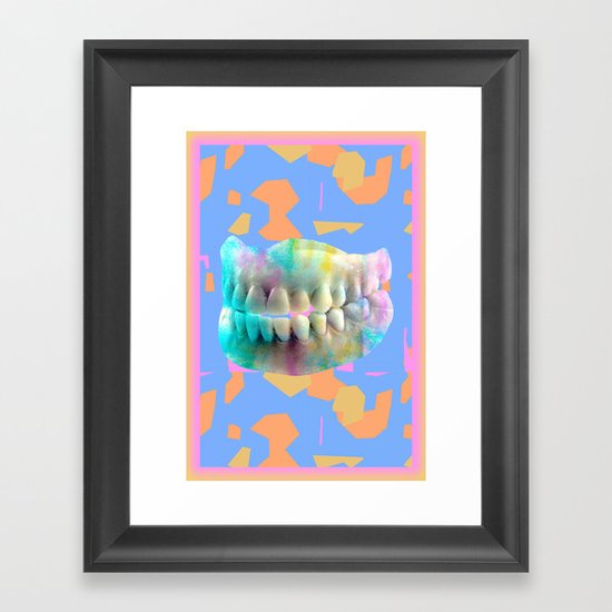 Dino tracks Framed Art Print