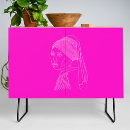 A Girl with A Pearl Credenza