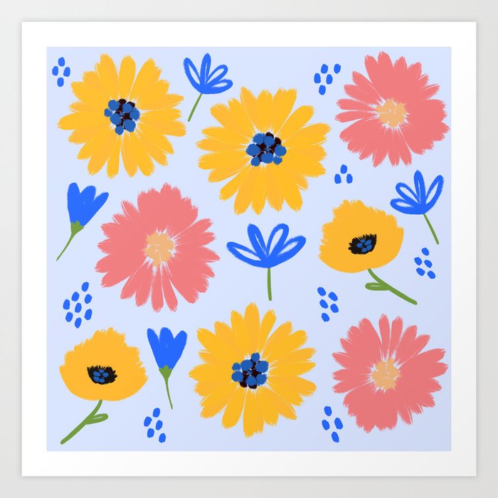 Lovely Spring Flowers Art Print