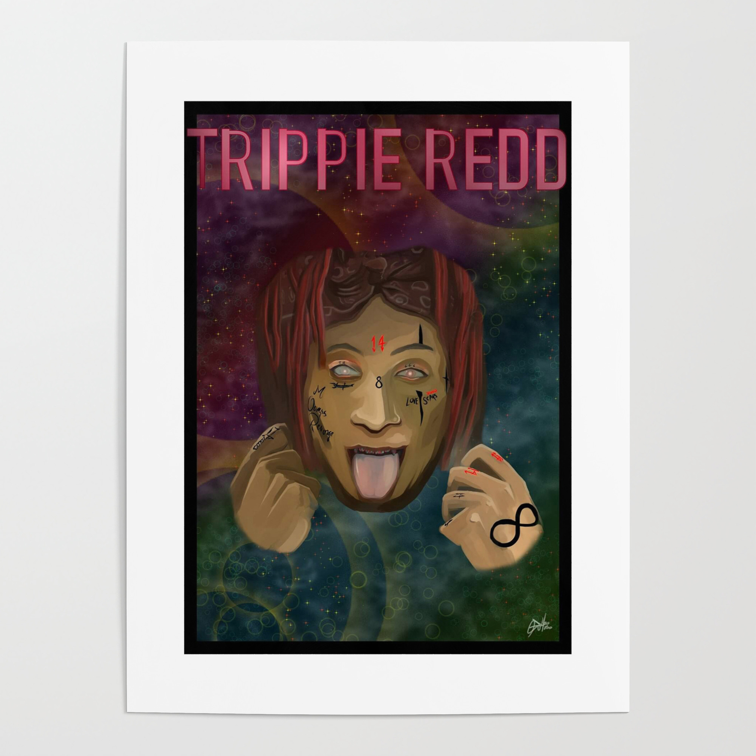 trippie redd album 2021 katrin3 Poster by rierjeff Society6