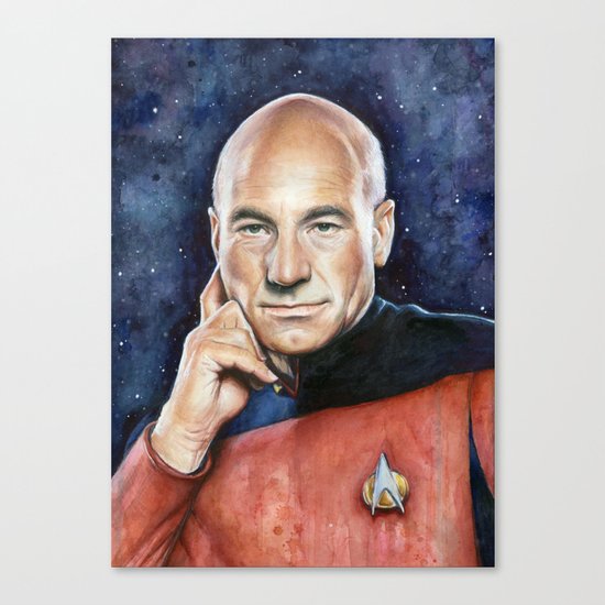 Captain Picard Canvas Print