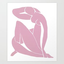 Blue Nude by Henri Matisse (in pink) Art Print