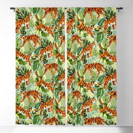 Bright Bengal Tiger Jungle Blackout Curtain