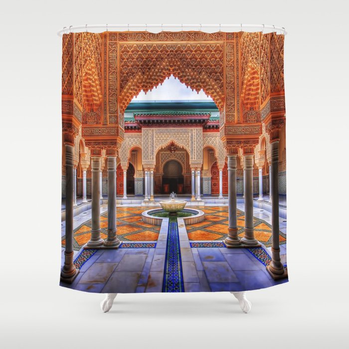 architecture: moroccan architecture great hall Shower Curtain