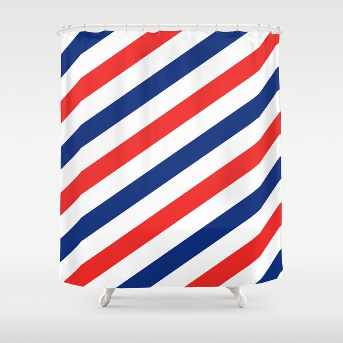 Barber Stripes Shower Curtain