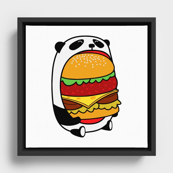 Panda Framed Canvas