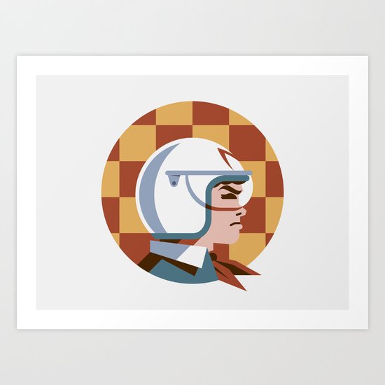 Headgear: Speed Racer Art Print