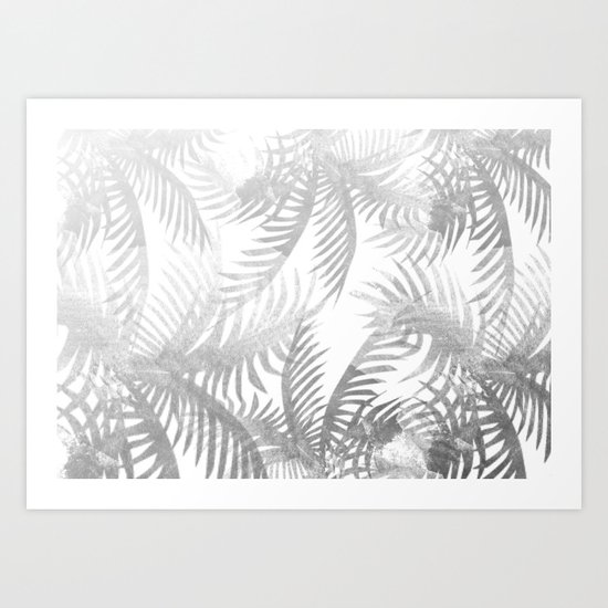 Jungle BW Art Print