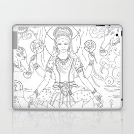 Hindu goddess Padma Lakshmi Laptop Skin