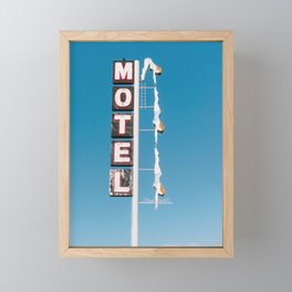 Vintage Motel Diver Sign Framed Mini Art Print