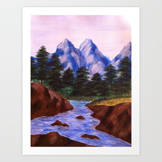 Mountain Stream Art Print