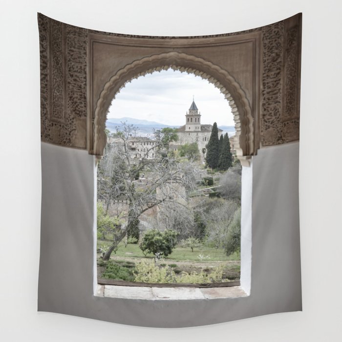 Window to Granada Wall Tapestry