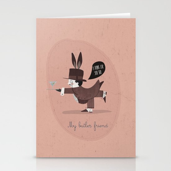 My butler friend Stationery Cards