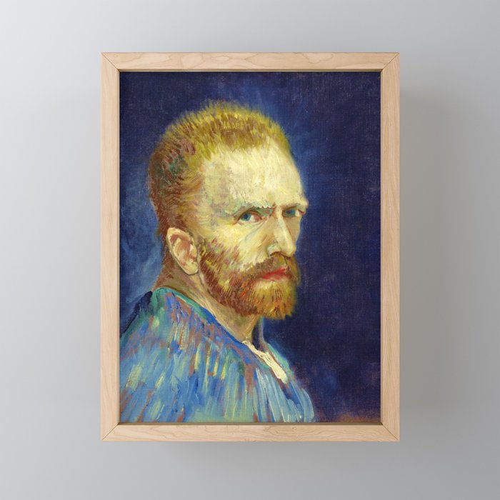 Vincent van Gogh "Self-Portrait 1887" Framed Mini Art Print