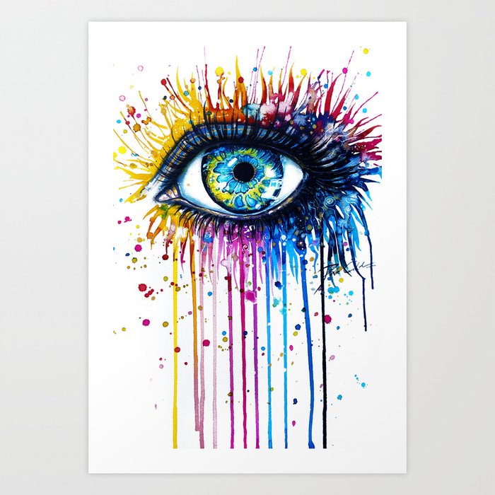 "Rainbow Eye" Art Print