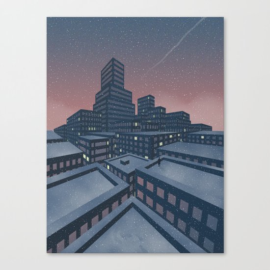 Let it snow Canvas Print