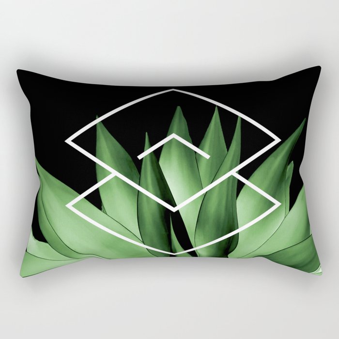 Agave geometrics III Rectangular Pillow