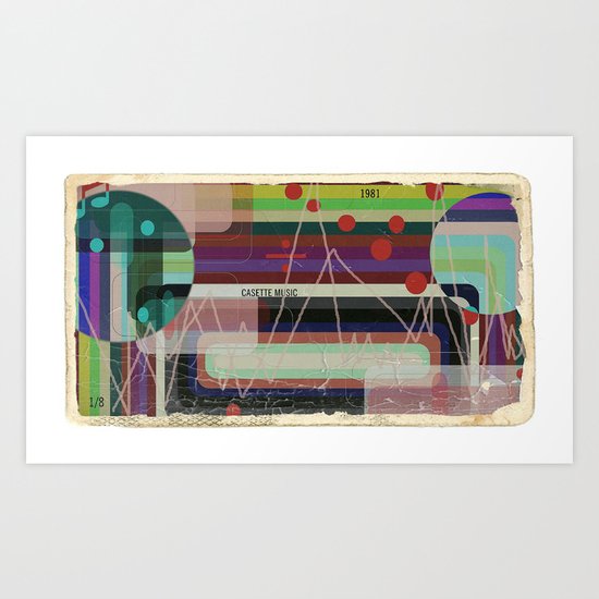 Casette Music 1981 Art Print