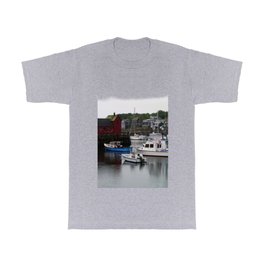 Rockport Inner Harbor With Lobster Fleet And Motif No.1 T Shirt