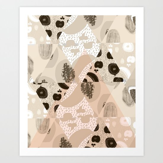 Fruit Geometry Art Print