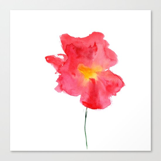 Dream big || watercolor flower Canvas Print