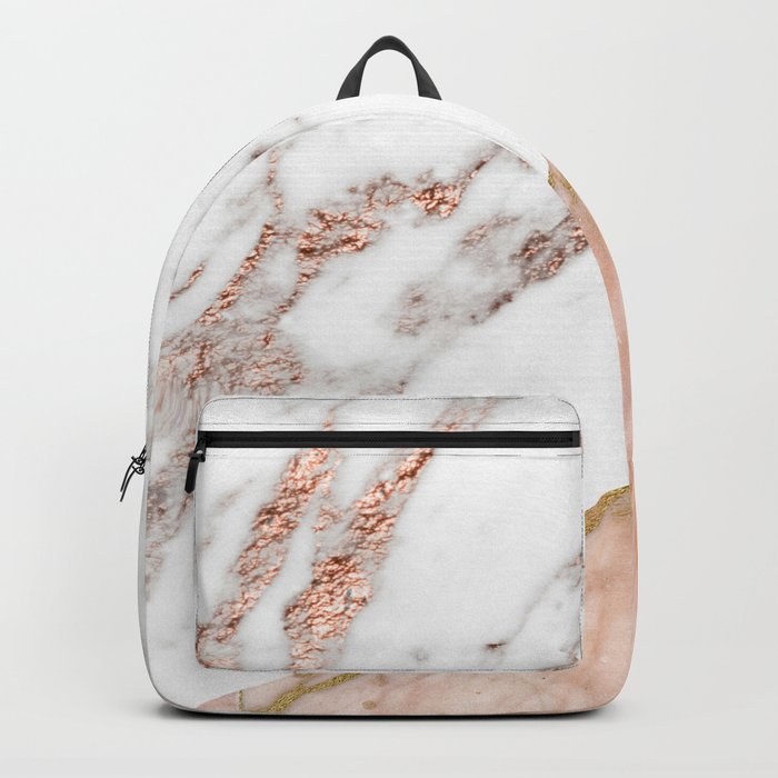 Marbled Mini Backpack - Pink & White  Bags, Stylish school bags, Pink  backpack