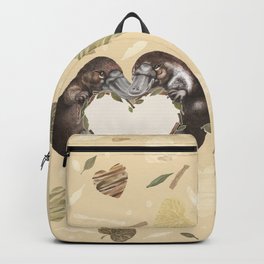 Cute platypus in natural colors Backpack
