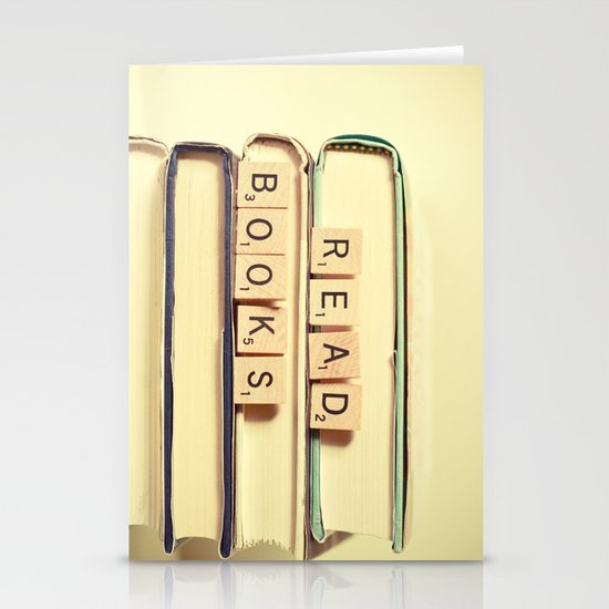 Read Books Stationery Cards