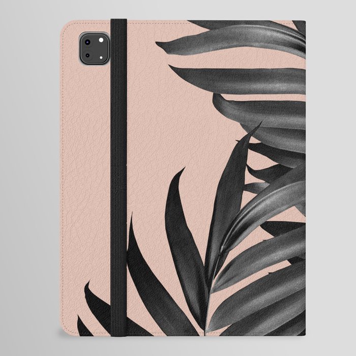 Palm Leaves Pale Terracotta Black Vibes #1 #tropical #decor #art #society6 iPad Folio Case
