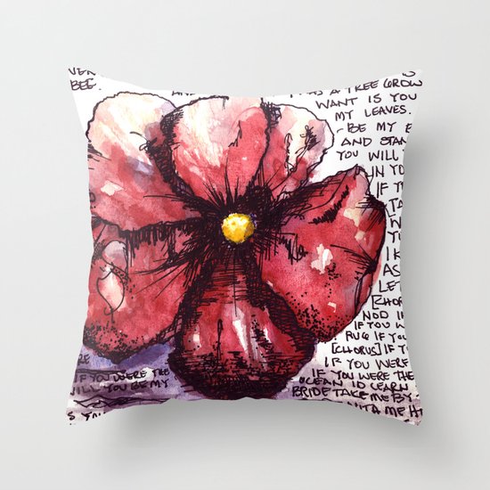 Juno Flower Throw Pillow