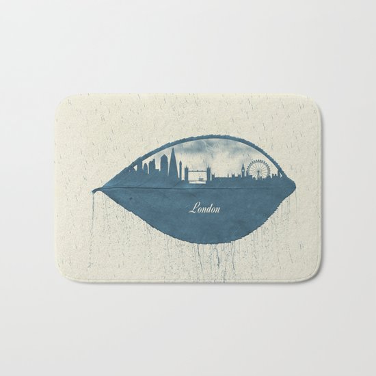 Rainy Day in London Bath Mat