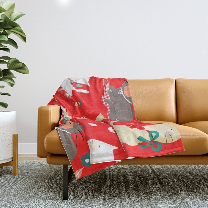 Blanket with hotsell cat design