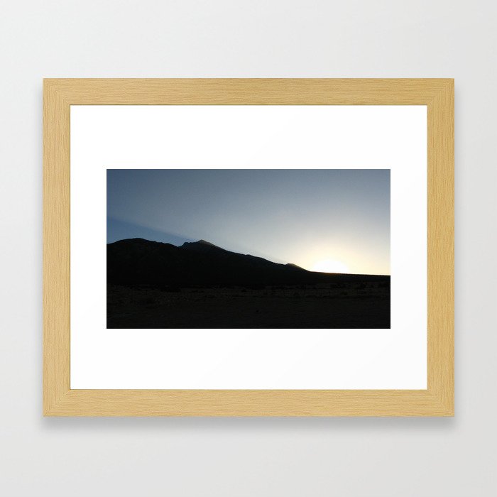 mountain sunrise Framed Art Print