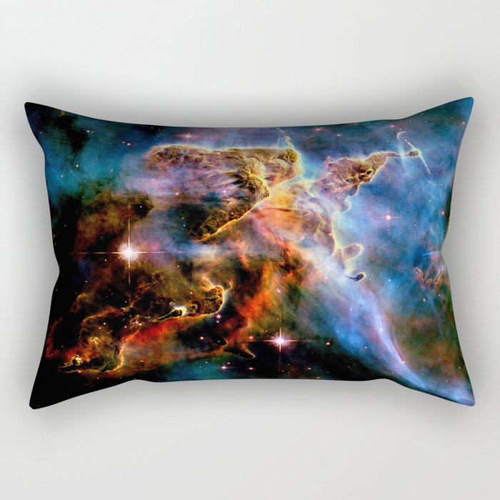 GAlAxY : Mystic Mountain Nebula Rectangular Pillow