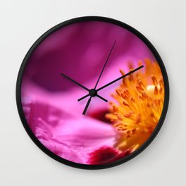 Pink Rockrose Wall Clock