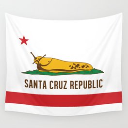 Santa Cruz Republic Banana Slug Flag Wall Tapestry