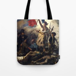 Liberty Leading the People Painting by Eugène Delacroix Tote Bag