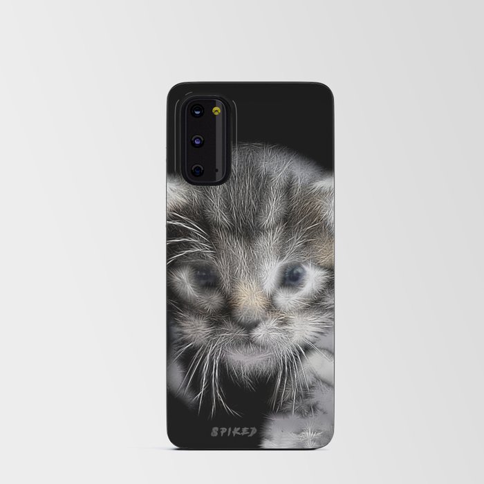 Spiked Grey Kitten Android Card Case
