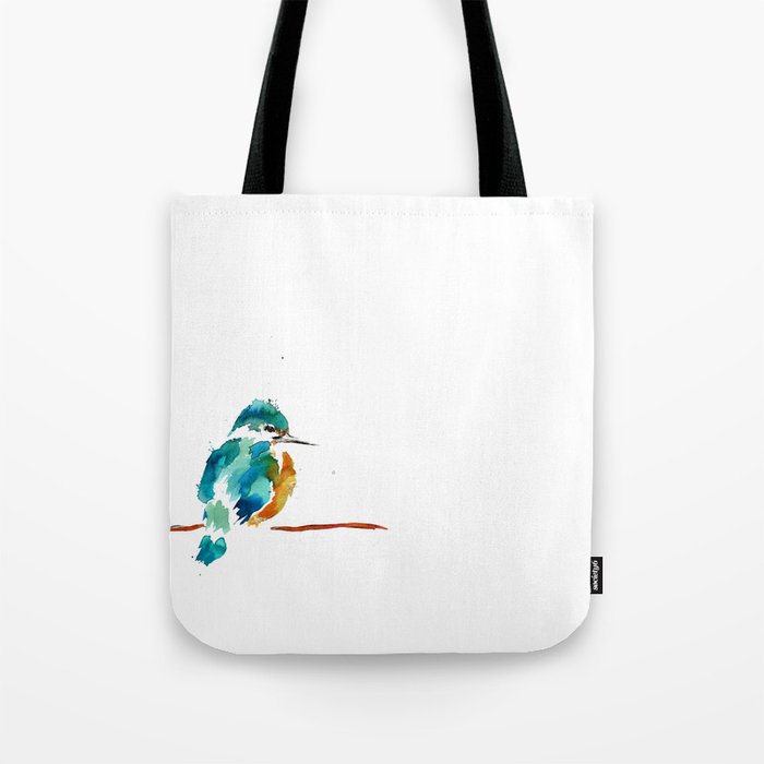 Golden Kingfisher Tote Bag by Art By Chrissy Taylor | Society6