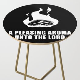 Christian Food Burnt Offering Side Table