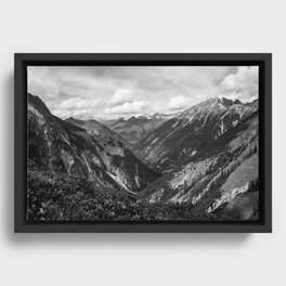 MOUNTAIN LANDSCAPE III Framed Canvas