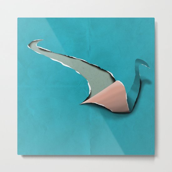 the journey of a swan Metal Print