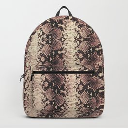 Rose Snake Print Backpack